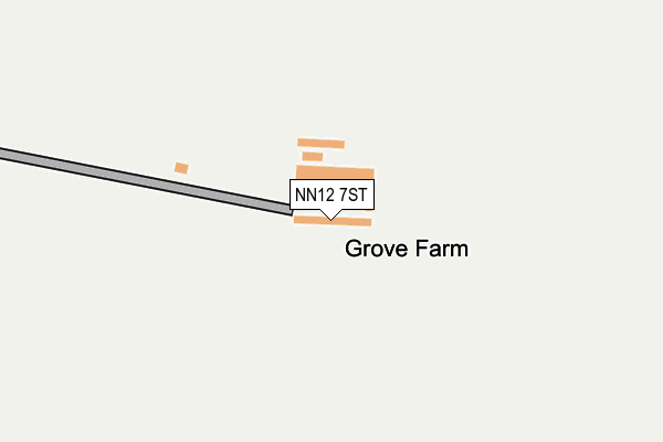 NN12 7ST map - OS OpenMap – Local (Ordnance Survey)