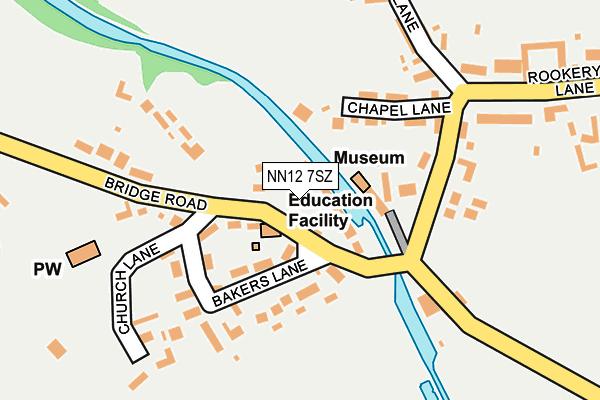 NN12 7SZ map - OS OpenMap – Local (Ordnance Survey)