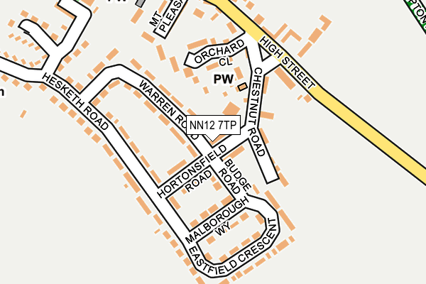 NN12 7TP map - OS OpenMap – Local (Ordnance Survey)
