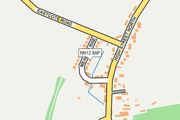 NN12 8AP map - OS OpenMap – Local (Ordnance Survey)