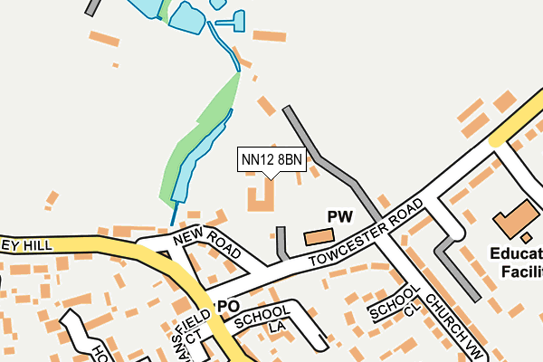 NN12 8BN map - OS OpenMap – Local (Ordnance Survey)