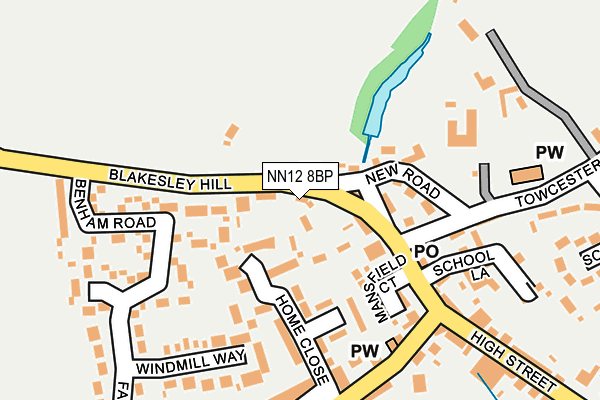 NN12 8BP map - OS OpenMap – Local (Ordnance Survey)