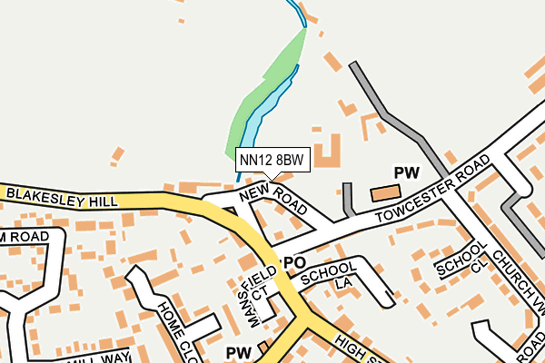 NN12 8BW map - OS OpenMap – Local (Ordnance Survey)