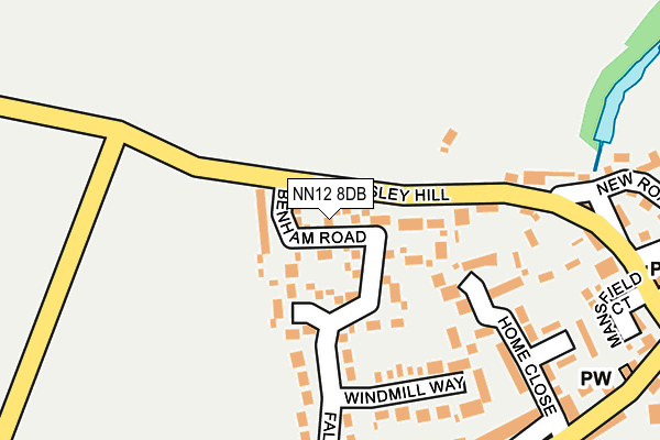 NN12 8DB map - OS OpenMap – Local (Ordnance Survey)