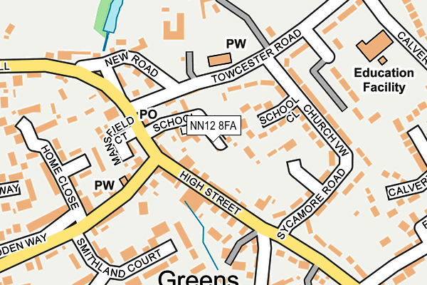 NN12 8FA map - OS OpenMap – Local (Ordnance Survey)