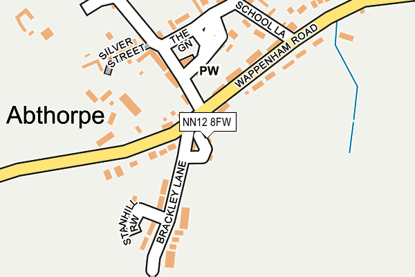 NN12 8FW map - OS OpenMap – Local (Ordnance Survey)