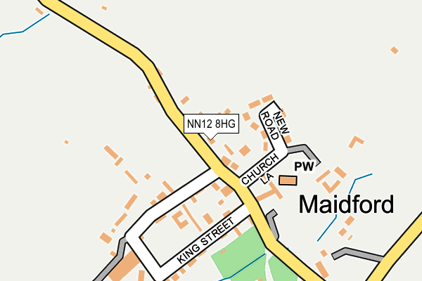 NN12 8HG map - OS OpenMap – Local (Ordnance Survey)