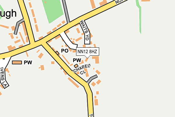 NN12 8HZ map - OS OpenMap – Local (Ordnance Survey)