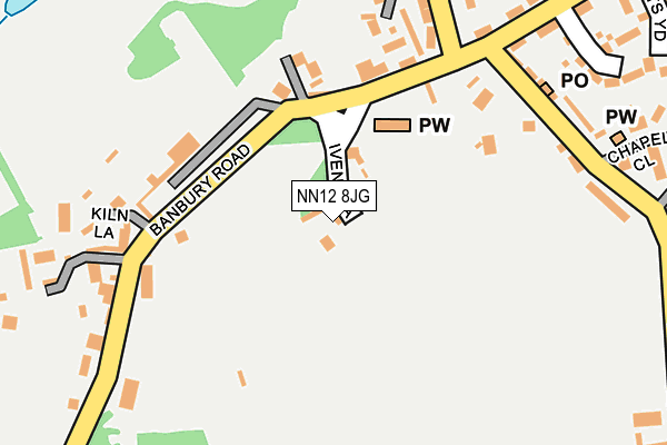 NN12 8JG map - OS OpenMap – Local (Ordnance Survey)