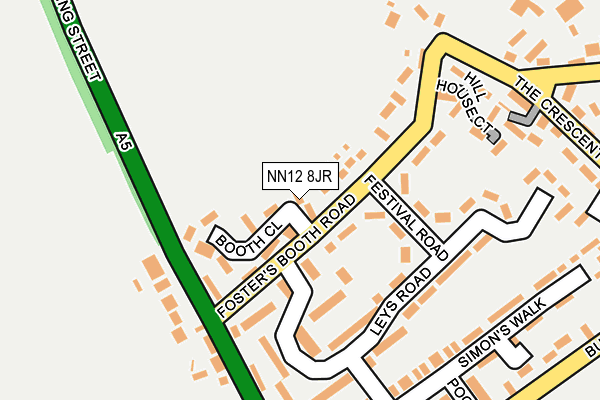 NN12 8JR map - OS OpenMap – Local (Ordnance Survey)