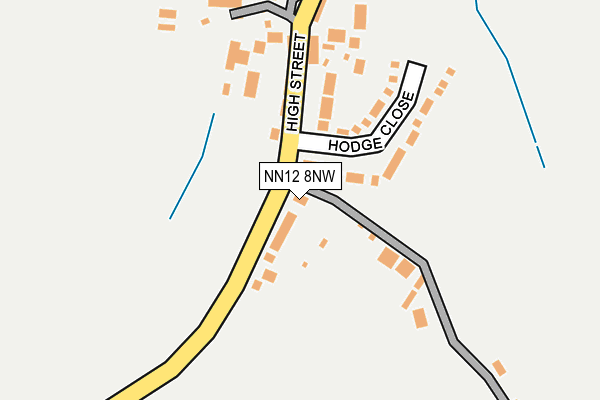 NN12 8NW map - OS OpenMap – Local (Ordnance Survey)