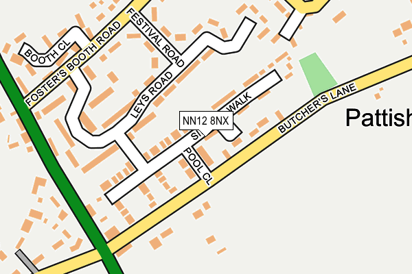 NN12 8NX map - OS OpenMap – Local (Ordnance Survey)