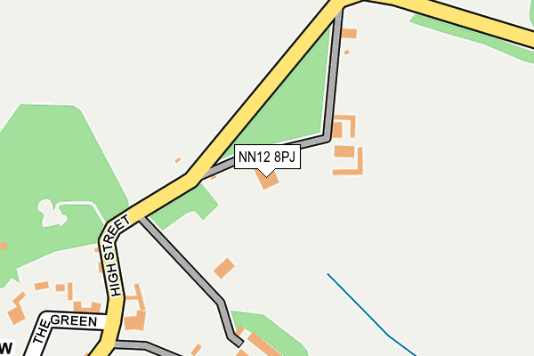 NN12 8PJ map - OS OpenMap – Local (Ordnance Survey)