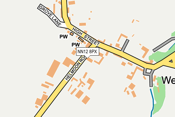 NN12 8PX map - OS OpenMap – Local (Ordnance Survey)