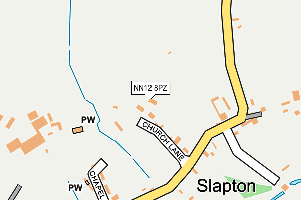 NN12 8PZ map - OS OpenMap – Local (Ordnance Survey)