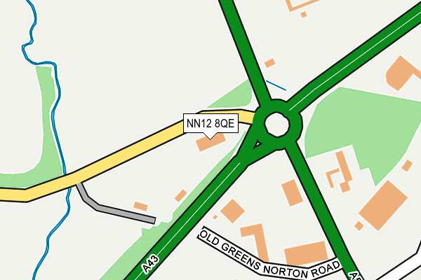 NN12 8QE map - OS OpenMap – Local (Ordnance Survey)
