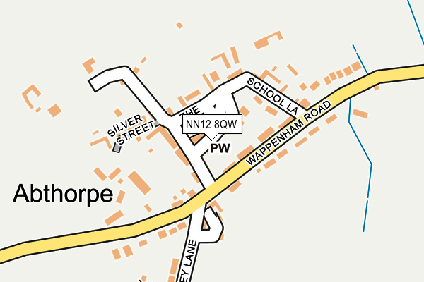NN12 8QW map - OS OpenMap – Local (Ordnance Survey)