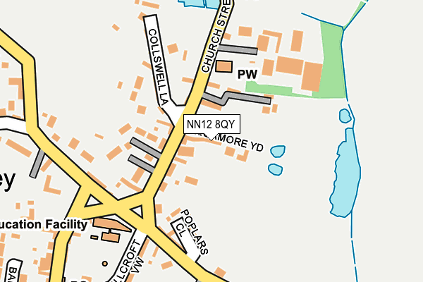 NN12 8QY map - OS OpenMap – Local (Ordnance Survey)
