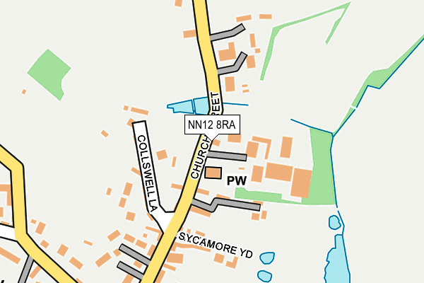 NN12 8RA map - OS OpenMap – Local (Ordnance Survey)