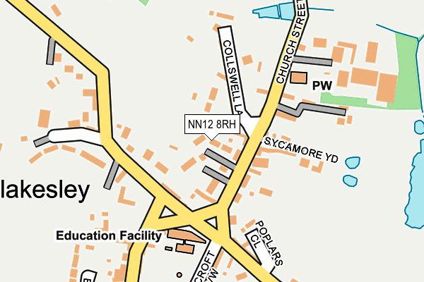 NN12 8RH map - OS OpenMap – Local (Ordnance Survey)