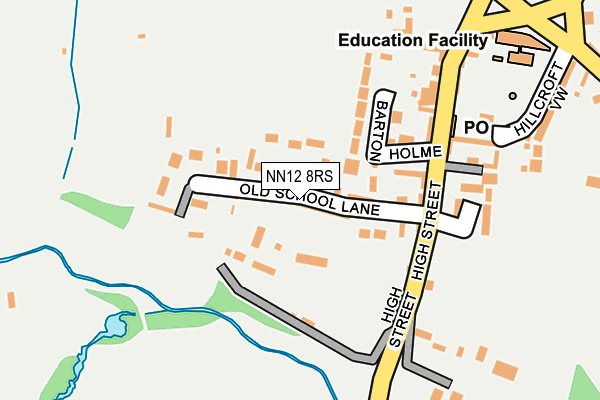 NN12 8RS map - OS OpenMap – Local (Ordnance Survey)