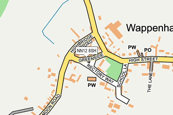 NN12 8SH map - OS OpenMap – Local (Ordnance Survey)
