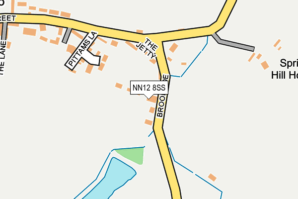 NN12 8SS map - OS OpenMap – Local (Ordnance Survey)