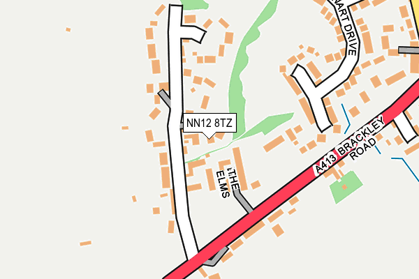 NN12 8TZ map - OS OpenMap – Local (Ordnance Survey)