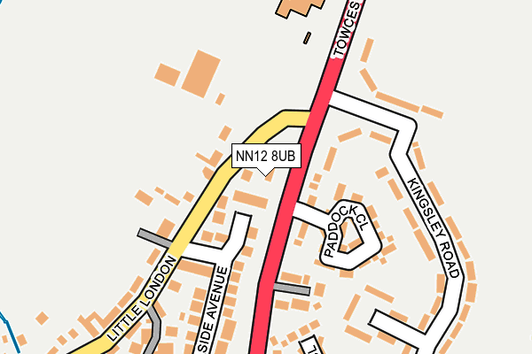 NN12 8UB map - OS OpenMap – Local (Ordnance Survey)