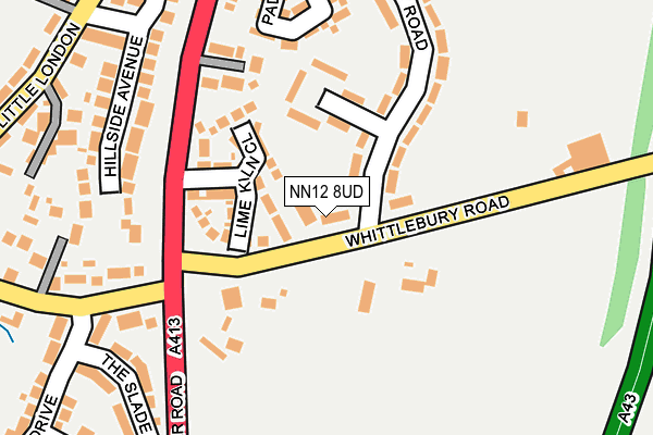 NN12 8UD map - OS OpenMap – Local (Ordnance Survey)
