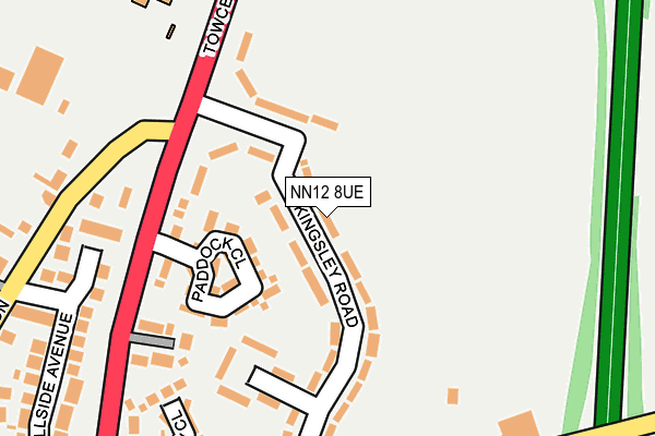NN12 8UE map - OS OpenMap – Local (Ordnance Survey)