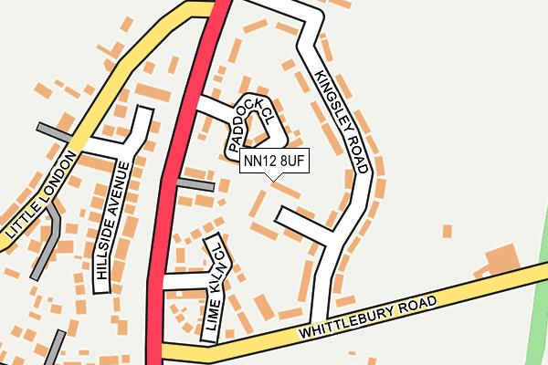 NN12 8UF map - OS OpenMap – Local (Ordnance Survey)