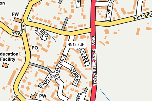 NN12 8UH map - OS OpenMap – Local (Ordnance Survey)
