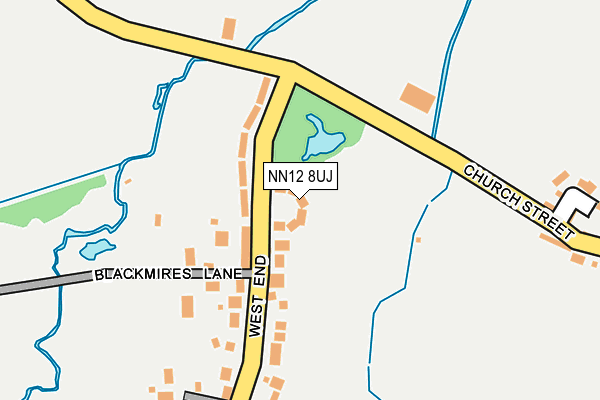 NN12 8UJ map - OS OpenMap – Local (Ordnance Survey)
