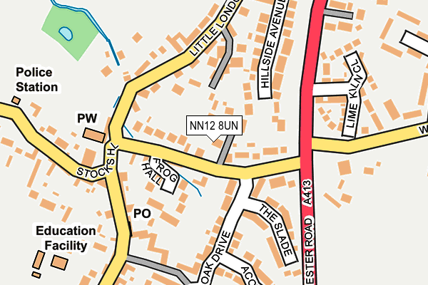 NN12 8UN map - OS OpenMap – Local (Ordnance Survey)