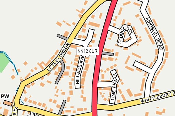 NN12 8UR map - OS OpenMap – Local (Ordnance Survey)