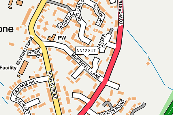 NN12 8UT map - OS OpenMap – Local (Ordnance Survey)