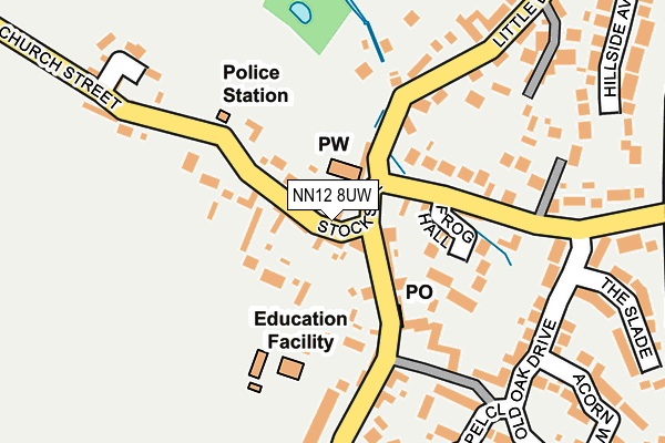 NN12 8UW map - OS OpenMap – Local (Ordnance Survey)