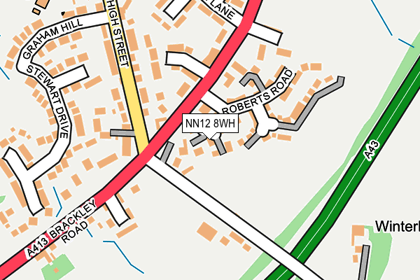 NN12 8WH map - OS OpenMap – Local (Ordnance Survey)