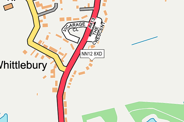 NN12 8XD map - OS OpenMap – Local (Ordnance Survey)