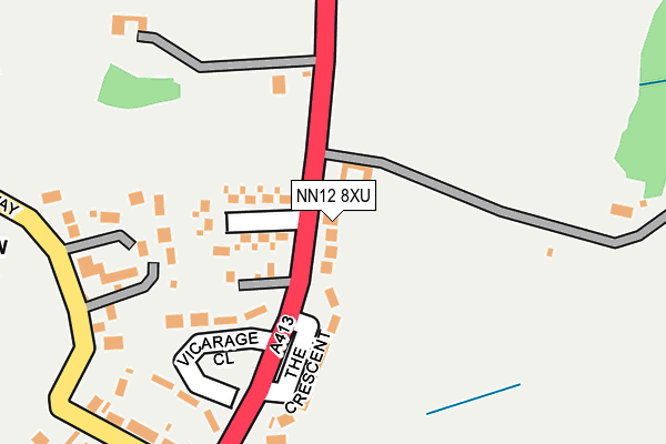 NN12 8XU map - OS OpenMap – Local (Ordnance Survey)