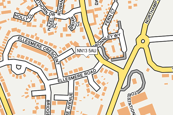 NN13 5AU map - OS OpenMap – Local (Ordnance Survey)