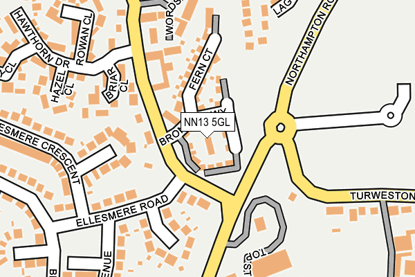 NN13 5GL map - OS OpenMap – Local (Ordnance Survey)