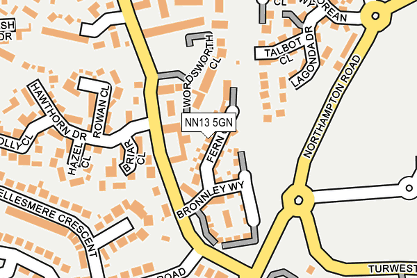 NN13 5GN map - OS OpenMap – Local (Ordnance Survey)
