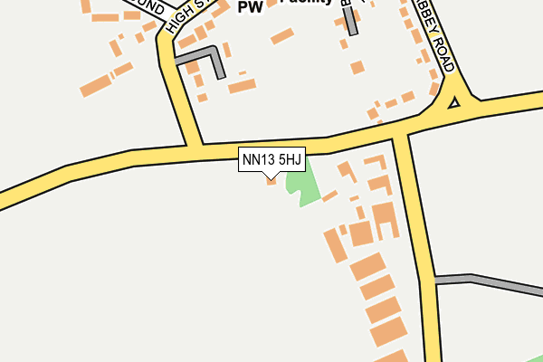 NN13 5HJ map - OS OpenMap – Local (Ordnance Survey)