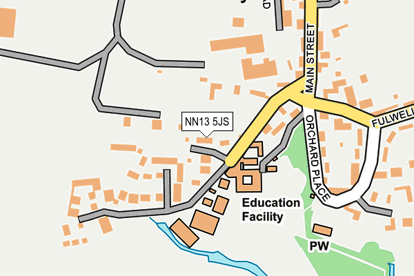 NN13 5JS map - OS OpenMap – Local (Ordnance Survey)