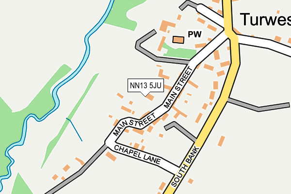 NN13 5JU map - OS OpenMap – Local (Ordnance Survey)