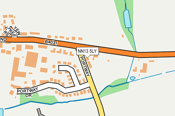 NN13 5LY map - OS OpenMap – Local (Ordnance Survey)