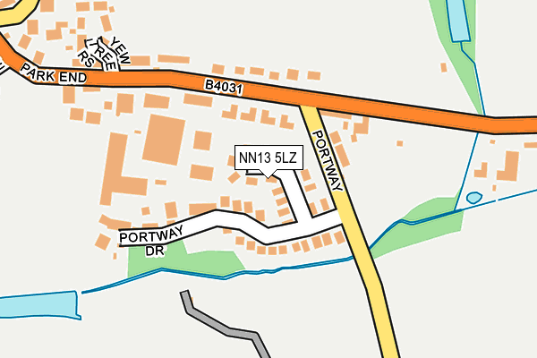 NN13 5LZ map - OS OpenMap – Local (Ordnance Survey)