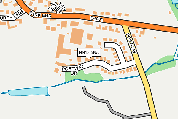 NN13 5NA map - OS OpenMap – Local (Ordnance Survey)